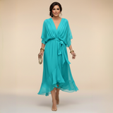 MARTA™ | Lagana, prozirna haljina s V-izrezom