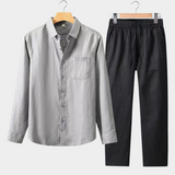 LONG SLEEVE SUMMER SET - GREY/BLACK