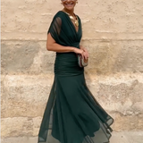 Louise™ duga svečana haljina elegantnog V-izreza