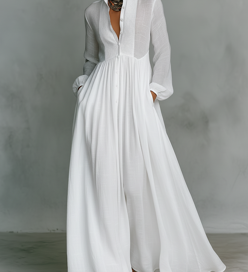 Serena | Maxi haljina sa dugmadi napred