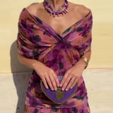 Louise™ duga svečana haljina elegantnog V-izreza