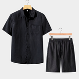 SUMMER SET WITH SHORT SLEEVES - BLACK