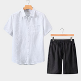 Ljetni set kratkih rukava - bijela/crna