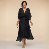 MARTA™ | Lagana, prozirna haljina s V-izrezom