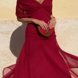 Louise™ duga svečana haljina elegantnog V-izreza