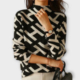 Adéla | Elegant geometric pattern jumper