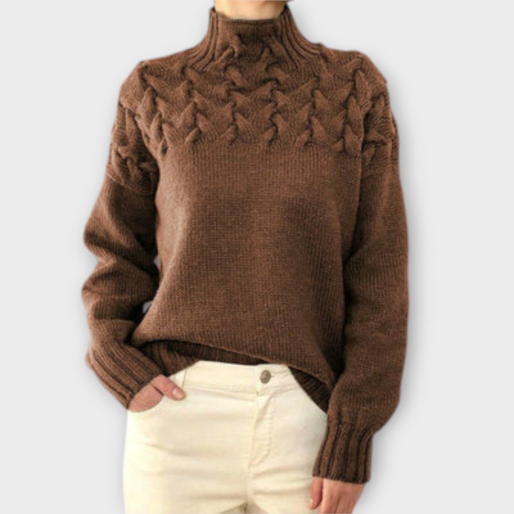 Ivana | Elegantna pletena dolčevita
