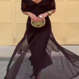 Louise™ duga svečana haljina elegantnog V-izreza