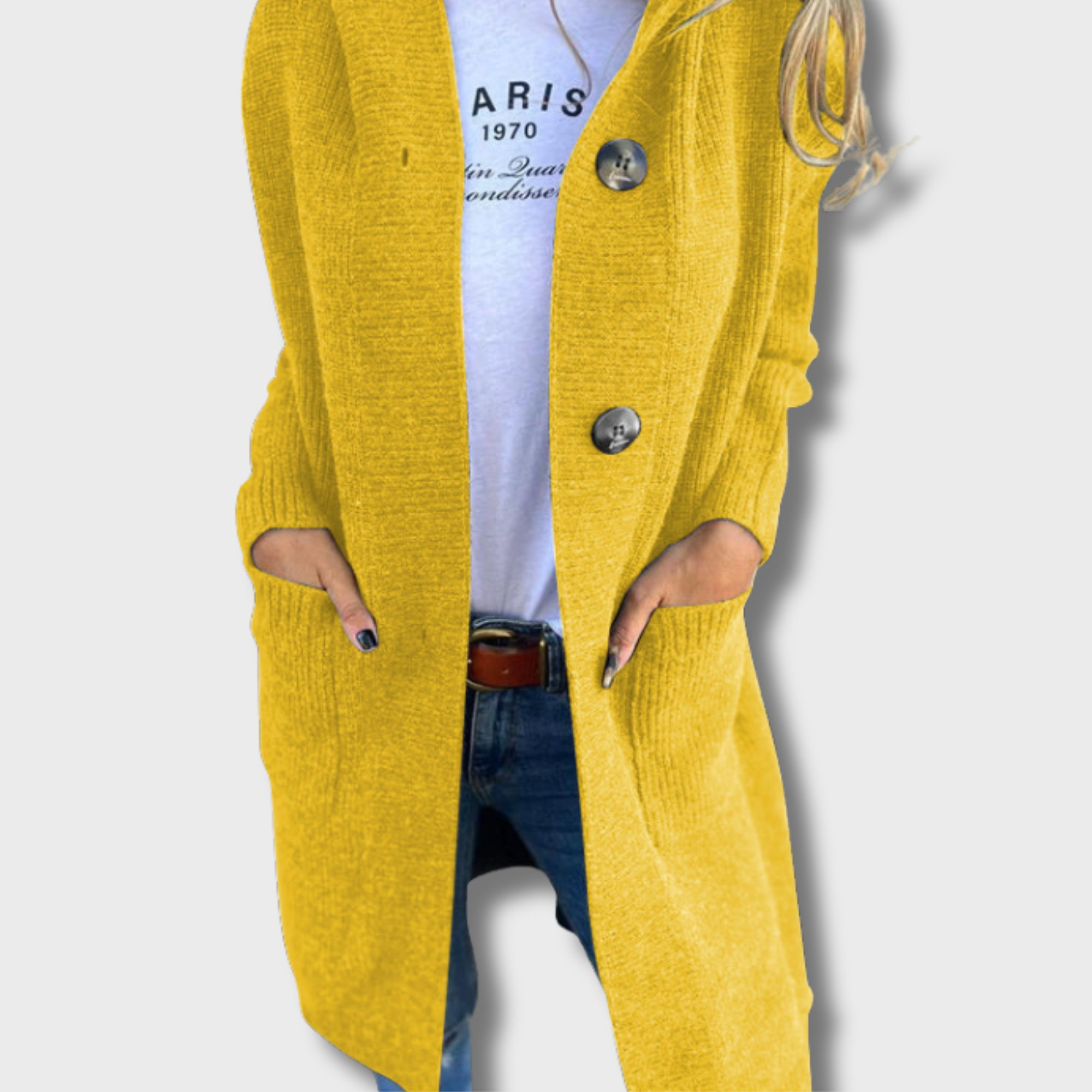 Olga | Elegantni dugi pleteni kardigan