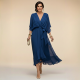 MARTA™ | Lagana, prozirna haljina s V-izrezom