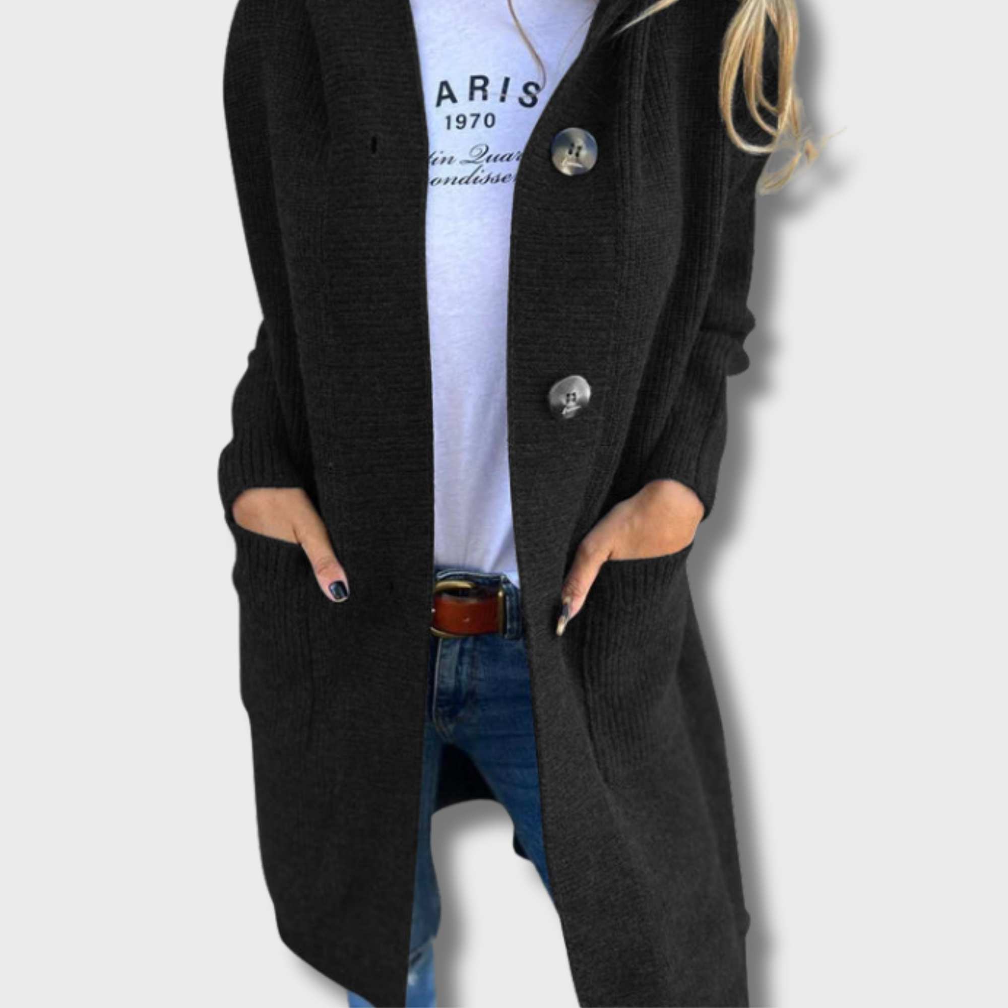 Olga | Elegantni dugi pleteni kardigan