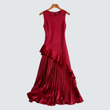 Paige™ | Elegantna haljina s uzorkom riba