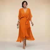 MARTA™ | Lagana, prozirna haljina s V-izrezom