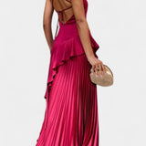 Paige™ | Elegantna haljina s uzorkom riba
