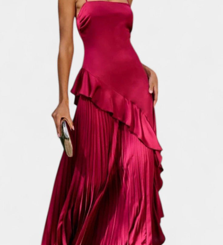 Paige™ | Elegantna haljina s uzorkom riba