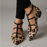 Milena | Leopard čizme s remenčićima balerinki