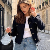 Clarette | Elegantno Kratko Sako sa Dugmetom