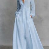 Serena | Maxi dress with front buttons