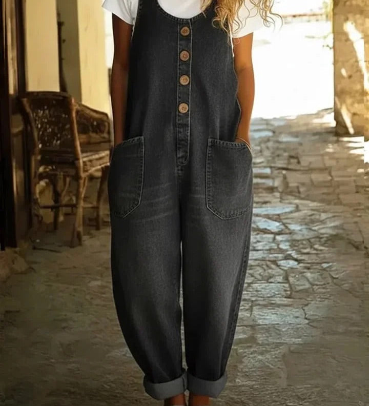 Audra | Vintage isprane pamučne traper tregerice